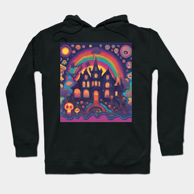 Spooky house Hoodie by Don’t Care Co